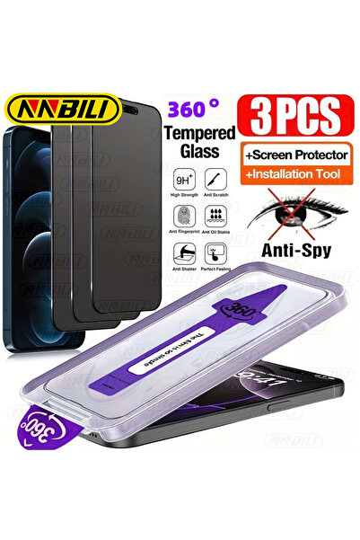 Choice30 iPhone17 Pro Max Anti Peeping 3 Pieces NNBILI 3Pcs 4-Way Privacy 360...