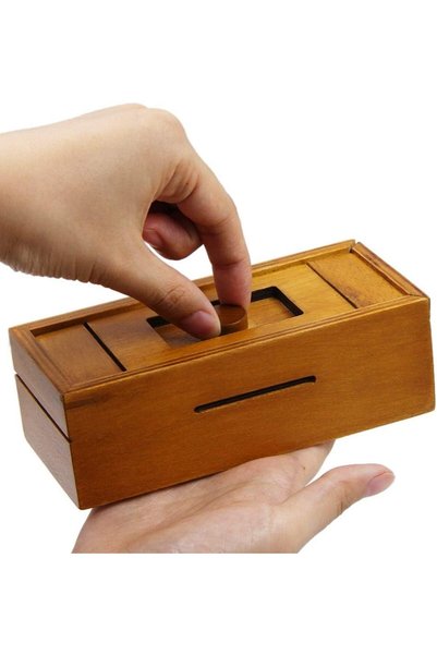 Choice صندوق المفاجآت السري، صندوق الألغاز السري، صناديق خشبية مع حجيرات مخفي...