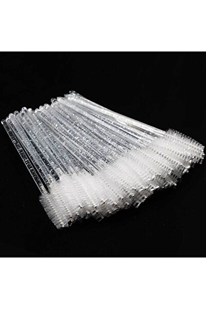 Choice A008-50p clear White 50Pcs Makeup Eyelash Brushes Disposable Crystal E...