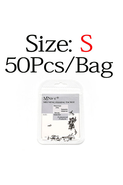 Choice S MNFT 50Pcs Fly Fishing Snap Quick Change for Flies Hook Lures Stainl...