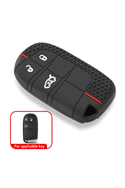 Choice 3 buttons Silicone Smart Key Case Cover For Jeep Cherokee Compass Rene...