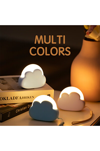 Choice WHITE Cloud Night Light Mini USB Wireless Adorable Cloud Shape LED Nig...