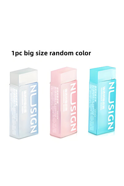 Choice1 Deli 1pc big random Cyrstal Clear Pencil Eraser Colorful Transparent ...