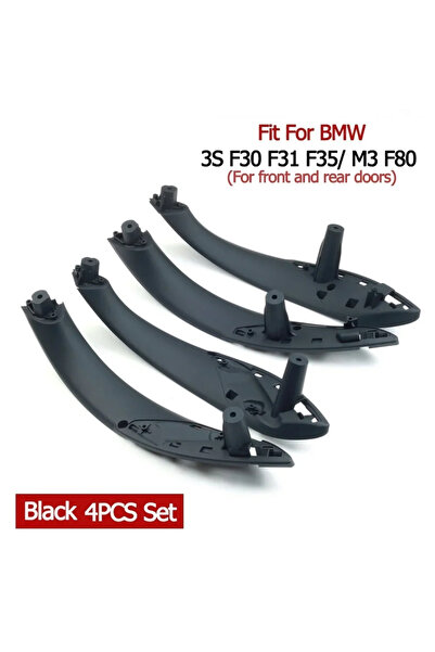 Choice3 مقبض باب داخلي أسود لسيارات BMW الفئة 3 طرازات F30 F35 F80 F31 F32 F3...