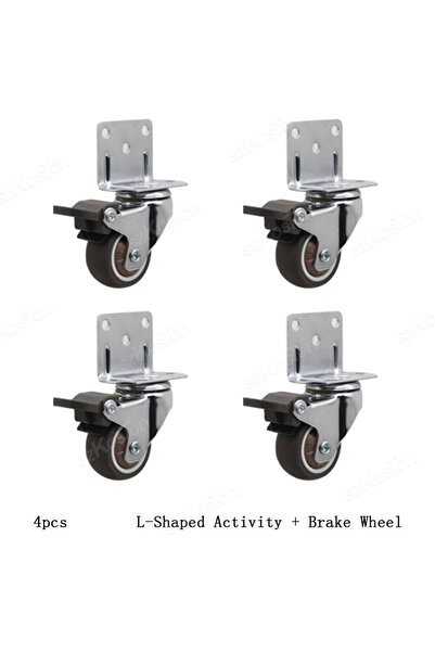 Choice 2 inch 4pcs Brake 4pcs Universal Swivel Casters Heavy Duty Furniture W...