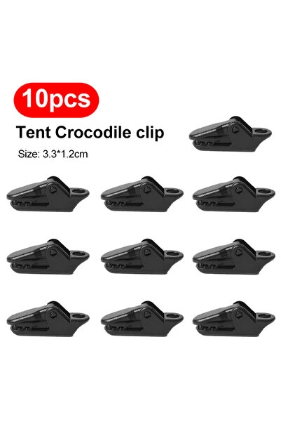 Choice 10pcs 10/20/50pcs Sturdy Tent Clips Outdoor Tarpaulin Clips Anti-wind ...