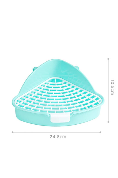 Choice blue Rabbit Litter Tray Toilet Animal Potty Trainer Bunnies Corner Toi...