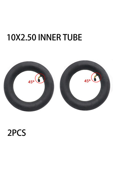 Choice4 10x2.50 45D 2PCS 10 Inch 10x2/2.125 10x2.50 Inner Tube for 10x2 255x8...