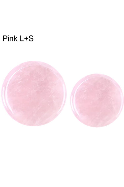 Choice14 Pink Mix 2pcs Glue Pallet Eyelashes Extensions Pink Green Jade Stone...