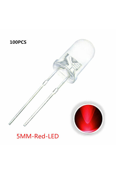 Choice8 100 قطعة أحمر 100 قطعة 5 مم ثنائي LED 5 مم مجموعة متنوعة أبيض أخضر أح...
