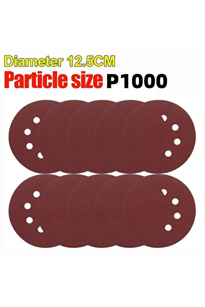 Choice21 10pcs 1000 Grit Universal 8 Hole Sanding Discs 125mm Sandpaper for M...