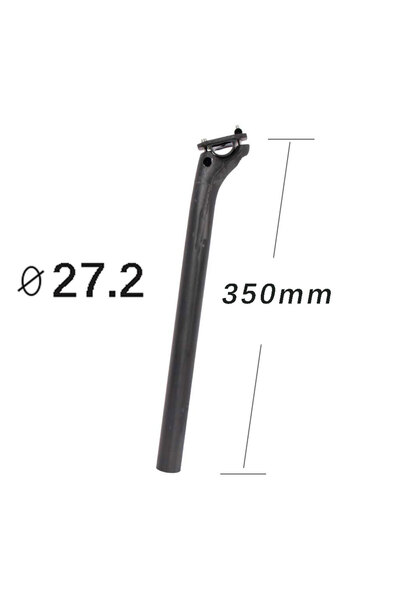 Choice 27.2x350mm Elitaone Carbon Seat Post Offset 20mm MTB/Road Bike Seatpos...