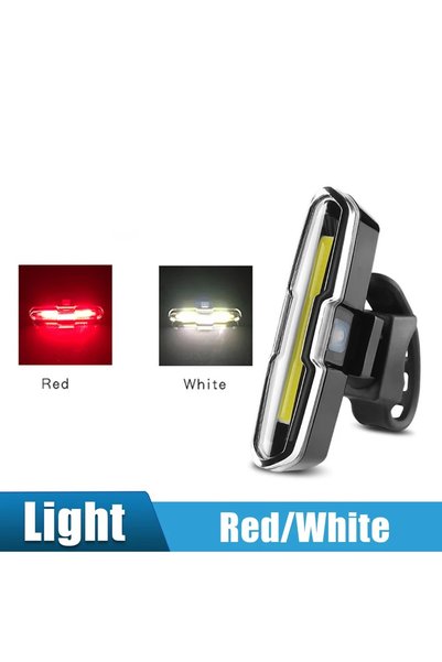 Choice ضوء خلفي للدراجة أحمر وأبيض، مصباح LED فائق السطوع، شحن USB، تحذير الس...