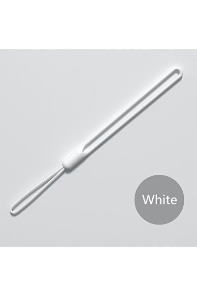 Choice5 1PCS White Silicone Wrist Straps Mobile Phone Strap Charms Cute Lanya...