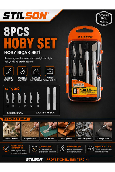Stilson hoby neşter bıçak seti