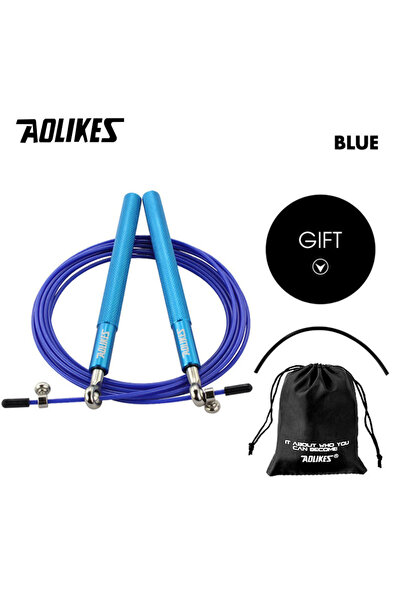 Aolikes 3202--Blue Crossfit Jump Rope Professional Speed Bearing Skipping Fit...
