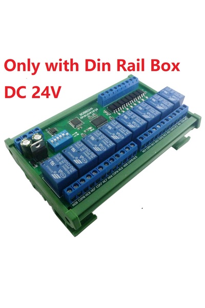 Choice1 24 فولت مع صندوق توصيل DC 12 فولت 24 فولت 8 مداخل معزولة و8 مخارج DIN...