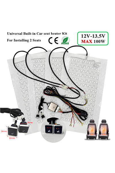 Choice Universal model A Universal Max 100W Built-in Car Seat Heater Kit Fit ...