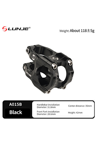 Choice B style-Black Handlebar Stem Aluminum Alloy MTB Road Bike Stem Ultrali...