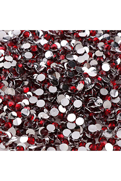 Choice9 3MM crimson 1000pcs Non Hot Fix Rhinestones 2/3/4mm Round Resin Flatb...