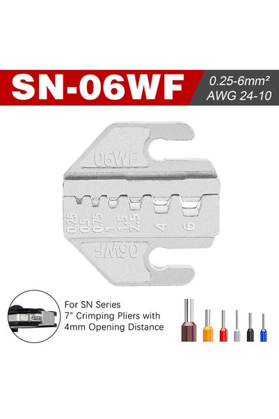 Choice9 SN-06WF JAW SN Crimping Tool Pliers Crimp Jaw Set,4mm slot jaws,SN-48...