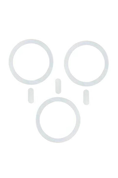 Choice 3PC White for Magsafe Magnetic Plate Ring Universal Metal Sticker Supp...