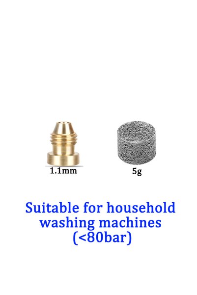 Choice3 1.1 Brass Orifice Nozzle Tips for Foam Cannon Foam Maker Universal 0....