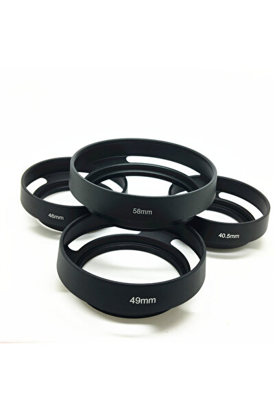 Choice 49mm 40.5 43 46 49 52 55 58 62 67mm Black Vented Curved Metal camera l...