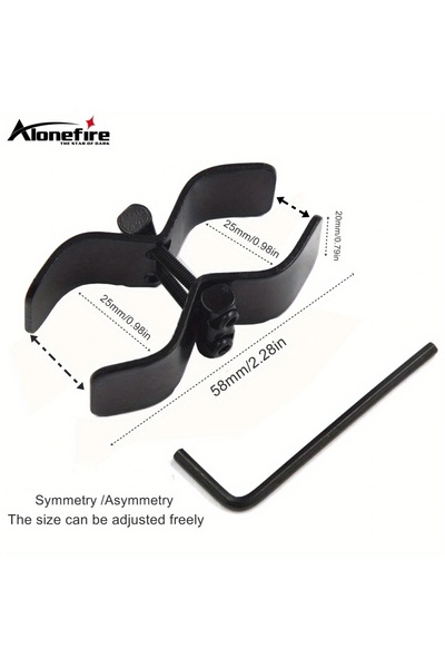 Choice Q40-25MM 15-30mm Mounting Bracket Universal Flashlight Lamp Tube Clamp...