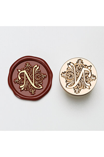 Choice11 N 25mm Iris Letter A-Z Sealing Wax Stamp Customize 26 English Alphab...