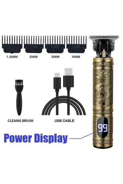 Choice3 067-Dragon Professional Beard Trimmer for Men Zero Gapped T-Blade Hai...