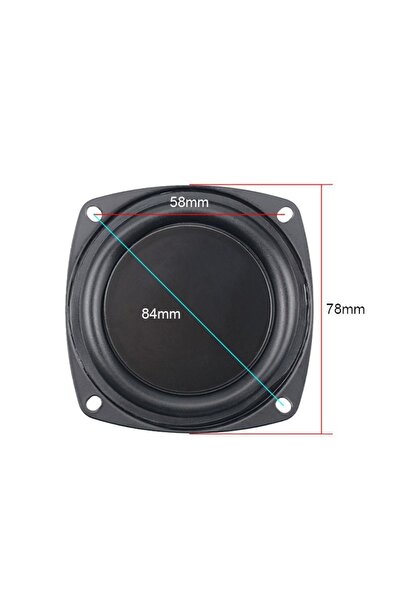choice2 3 inches square DIY Universal Woofer Radiator 2/3/4inch Black Bass Pa...