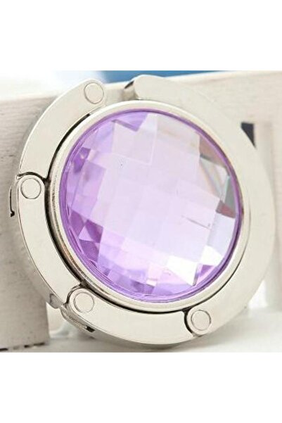 Choice Light purple Handbag foldable Bag Hook Purse Table Hanger Holder Alloy...