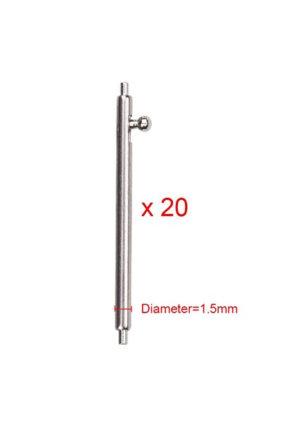 Choice18 17mm-1.5mm-20pcs 20pcs Quick Release Strap Pins 1.5 1.8mm Diameter S...
