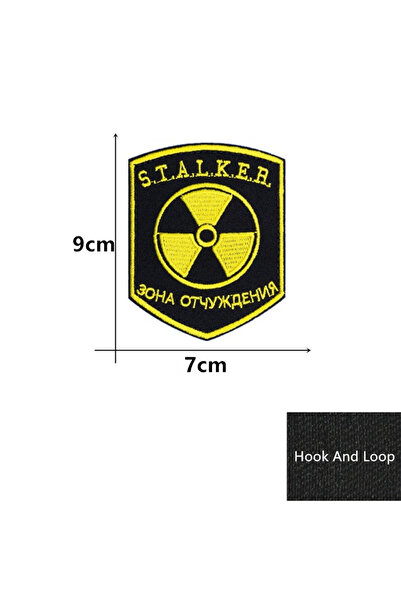 Choice5 Q2-Hook And Loop Stripe Nuclear Power Plant Radiation STALKER S.T.A.L...