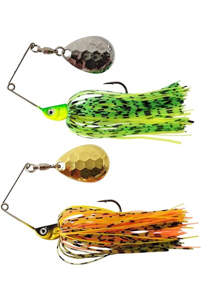 Choice 3.5g 2pcs Eupheng Spinner Bait Spoon Wire Bait 3.5g-14g Bass jig Chatt...