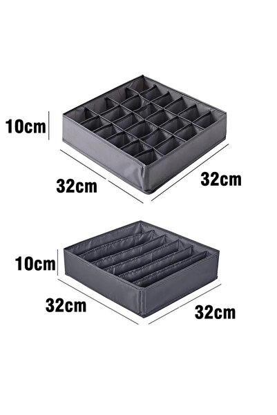 Choice 21 Cells & Up 24grids-gray Underwear Bra Socks Storage Box Cabinet Dra...