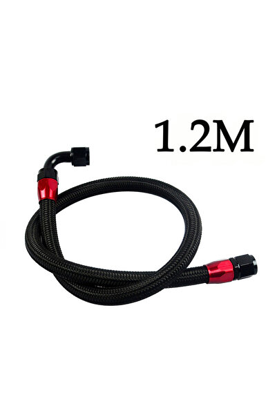 Choice 1.2m black PQY - AN10 1M/1.2M/1.4M Stainless Steel Brained Oil Hose Li...