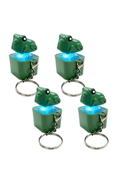 Choice4 A--4pcs Croaking Frog Fidget Toy Keychain Rechargeable Frog Keychain ...