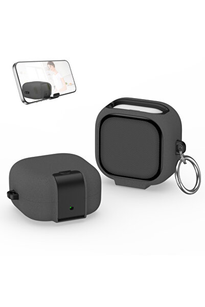 Choice For Galaxy Buds 4 Fluffy Gray Secure Lock for Buds 4/4 Pro Case with P...