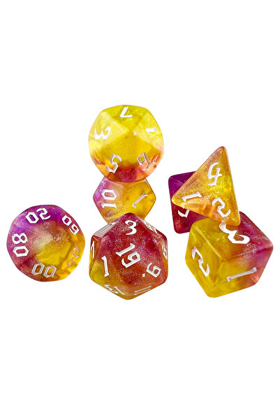 Choice4 Red dnd dice 7pc/set