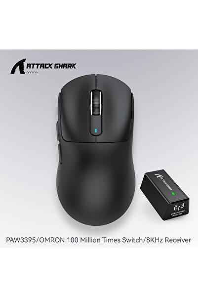 Choice5 ماوس الألعاب اللاسلكي خفيف X3pro Black Atack Shark X3 PAW3395، ثلاثي ...