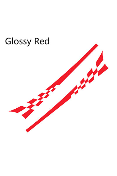 Choice Red 2pcs/lot 220x25cm Car DIY Both Sides Stickers Race Stripes Camoufl...