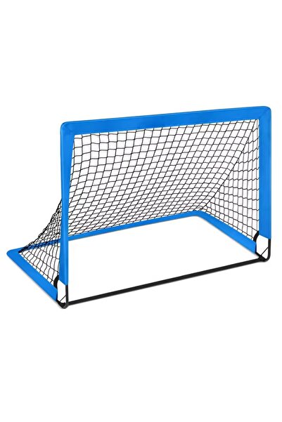 Choice7 Blue Portable Scer Goals for Backyard Foldable Mobile Training Footba...