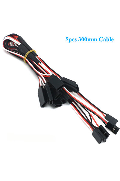 Choice4 5pcs 300mm Cable 5PCS 100/150/200/300/500mm RC Servo Y Extension Cord...