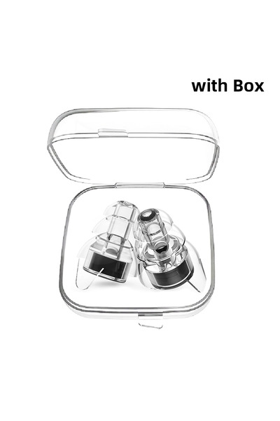 Choice Black High Fidelity Silicone Earplugs - Reusable Noise Reduction Heari...