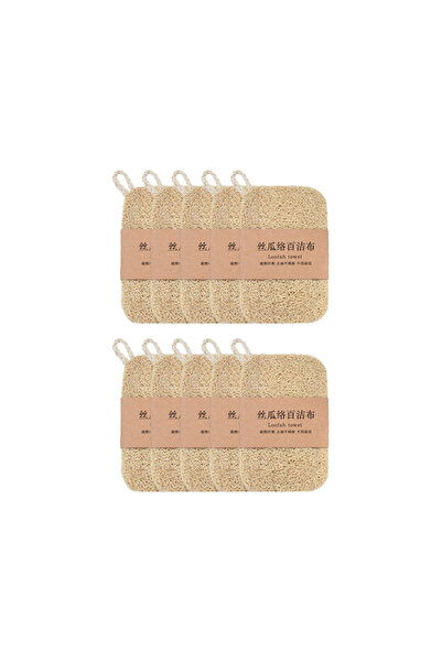 Choice1 10pcs Natural Loofah Sponge Scrubber Plant Fiber Dish Washing Pad Oil...