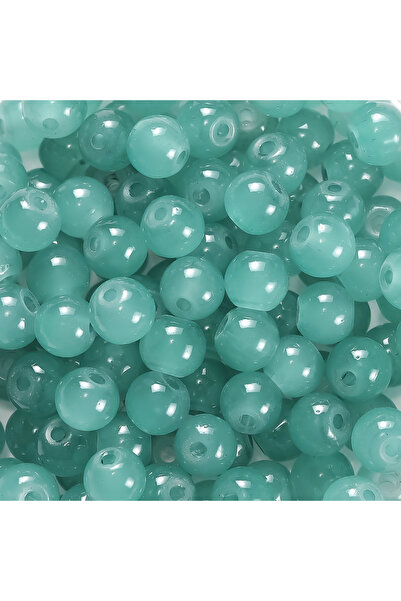Choice27 50pcs Light green 30/50pcs 6mm Glass Round Beads Colorful Spacer Loo...