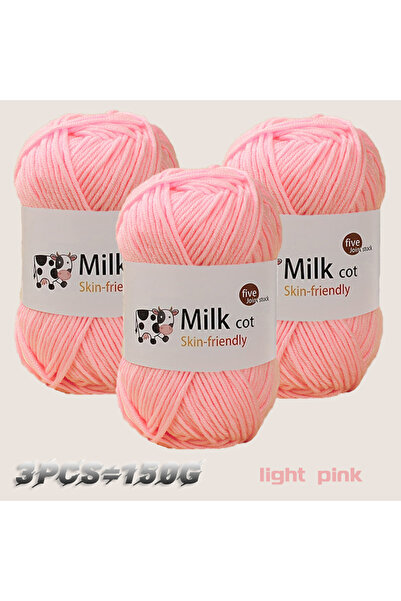 Choice 02 150g milk yarn handmade medium coarse DIY weaving yarn ball for kni...