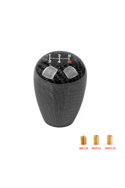 Choice ED-5speed 5/6 Speed Carbon Fiber Style Gear Shift Knob JDM Universal S...